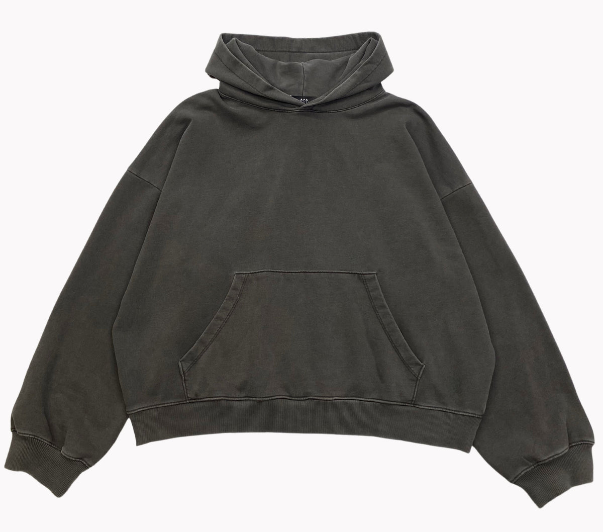 DROP SHOULDER PIMA COTTON HOODIE