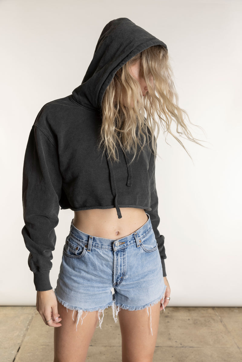 women crop hoodie