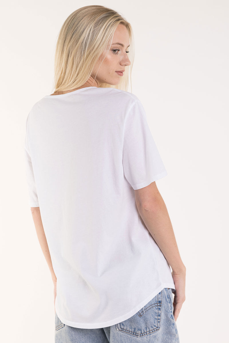 Women's Crew w/ Binding Neck and Rounded Hem - FACW1021